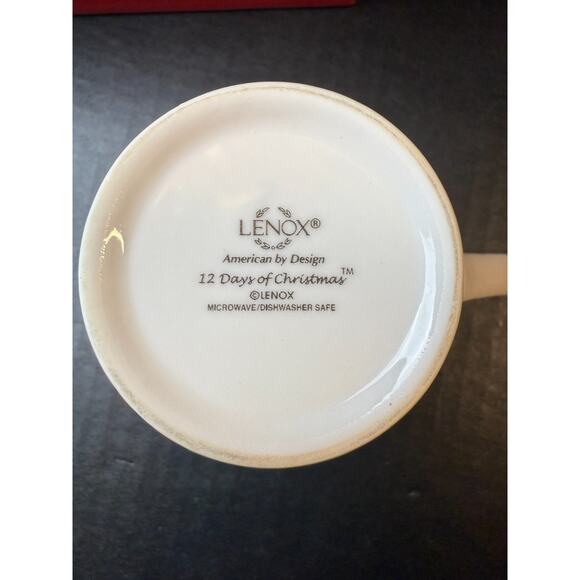 LENOX 12 Days of Christmas Mugs Complete In Original Box! - Picture 8 of 13